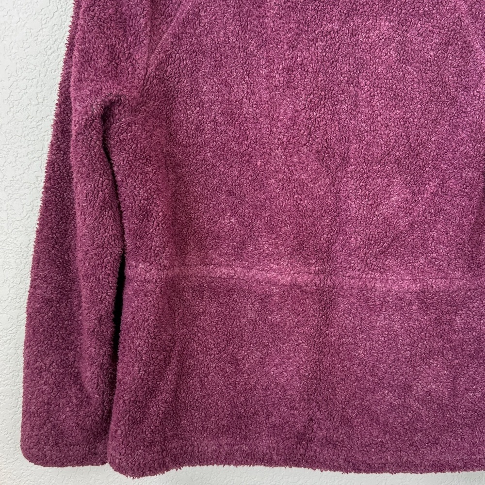 Woolrich Sherpa Zip Up Jacket Fitted Purple Pink Size Medium - Picture 11 of 14